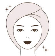 シャープな輪郭